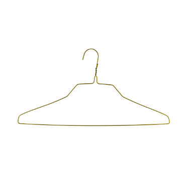 16" 14.5G Gold Dress Hanger - 500 pcs